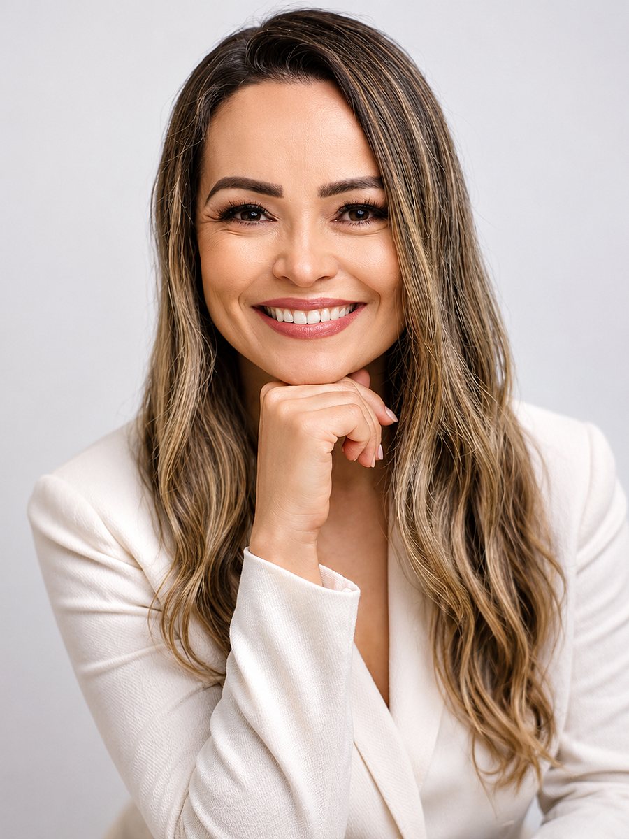 Luciana Muniz, psicóloga, retrato sorrindo